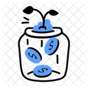 Geld Sparen Spardose Versicherungsgeld Symbol