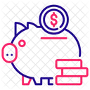 Geld sparen  Symbol