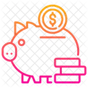 Geld sparen  Symbol