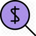 Geld Suche Finanzen Icon