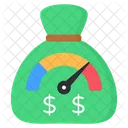 Produktivitat Effizienz Geld Tachometer Icon