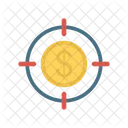 Dollar Ziel Fokus Symbol