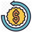 Geld zurück  Symbol