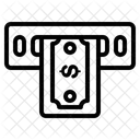 Geldabhebung Bankomatkarte Geldautomat Symbol