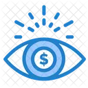 Geld Auge  Symbol