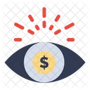 Geld Auge  Symbol