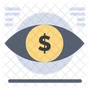 Geld Auge  Symbol