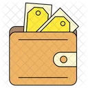 Brieftasche Geld Dollar Icon