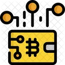 Brieftasche Bitcoin Kryptowahrung Symbol