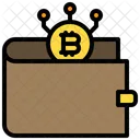 Brieftasche Bitcoin Zahlung Symbol