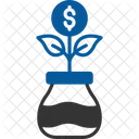 Geldfluss Cashflow Geldanlage Symbol