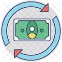 Geld Fluss Bargeld Symbol