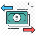 Geldfluss Cashflow Finanzen Symbol