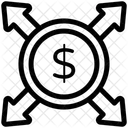 Geldfluss Cashflow Kapital Symbol