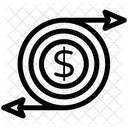 Geldfluss Cashflow Kapital Symbol