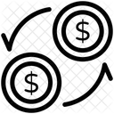 Geldfluss Cashflow Kapital Symbol
