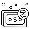 Geldfluss Cashflow Kapital Symbol