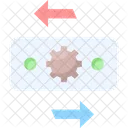 Geldfluss Cashflow Transaktion Symbol