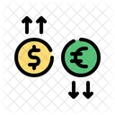 Geldfluss Bank Munze Symbol