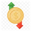 Geldfluss Cashflow Finanzfluss Symbol