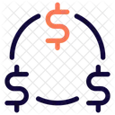 Geldfluss Cashflow Geld Symbol
