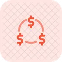 Geldfluss Cashflow Geld Symbol