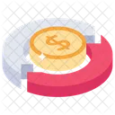 Geldfluss Cashflow Finanzfluss Symbol