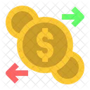 Geldfluss Geld Fluss Symbol