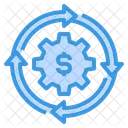 Geldfluss Finanzverwaltung Cashflow Symbol