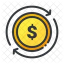 Munzen Dollar Munze Icon