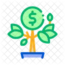 Geld Baum Topf Icon