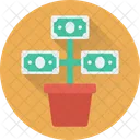 Geld Pflanze Banknoten Icon