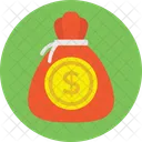 Geld Sack Zuruck Symbol