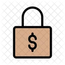 Schloss Dollar Schutz Symbol