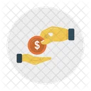 Bargeld spenden  Symbol