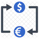 Dollar Wechselkurs Geldtransaktion Symbol