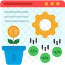 Geldmengenwachstumsnetz Geldmengenwachstum Geld Icon