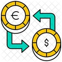 Geld wechseln  Symbol