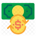 Geld wechseln  Symbol