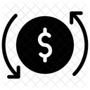 Geldzufluss Geldfluss Geldabfluss Symbol