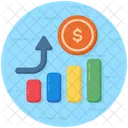 Wachstumsdiagramm Balkendiagramm Datenanalyse Icon