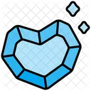 Gem Heart Diamond Icon