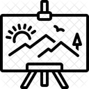 Malerei Portrat Leinwand Symbol