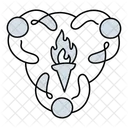 Gemeinsam beleuchten  Symbol