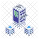 Rechenzentrum Datenhosting Datenserver Symbol