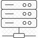 Server Hosting Netzwerk Server Daten Infrastruktur Symbol