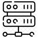Gemeinsam Genutzter Server Servernetzwerk Serververbindung Symbol