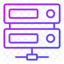 Shared Server Dateninfrastruktur Server Hosting Symbol