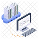 Cloud Server Shared Hosting Gemeinsames Rechenzentrum Symbol