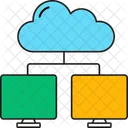 Cloud Hosting Cloud Netzwerk Cloud Computing Symbol